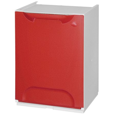 Cubo de reciclaje apilable 20L rojo