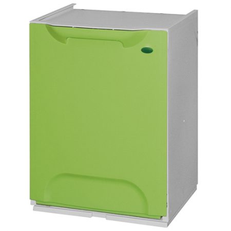 Cubo de reciclaje apilable 20L verde