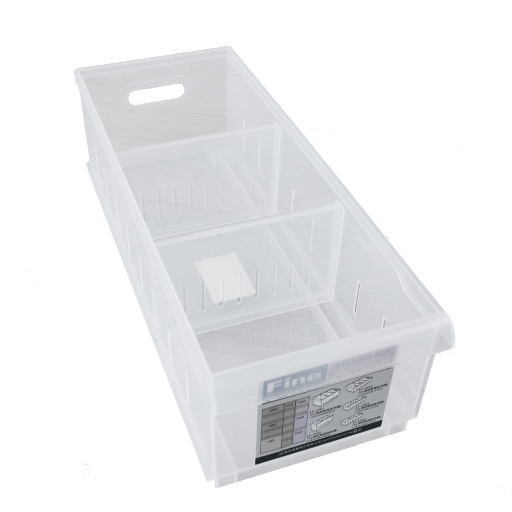 transportar honor Agrícola Caja transparente con separadores 45*16,8*12,8 cm - orden en casa