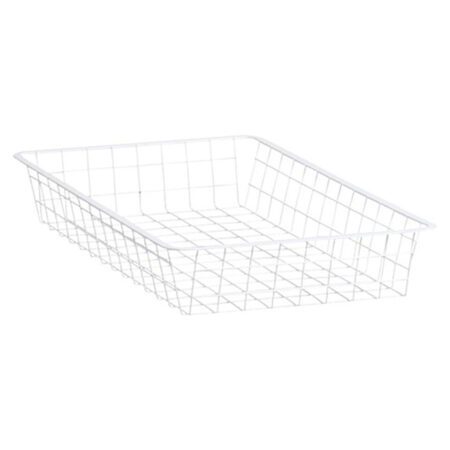 Cesta de rejilla blanca 1 guía