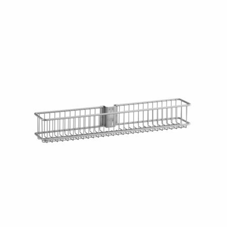 Imagen de la cesta de alambre puerta/pared pequeña platino