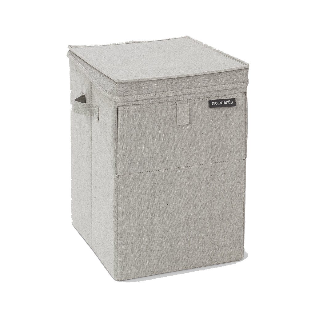 Cesta de la colada apilable 35L gris claro