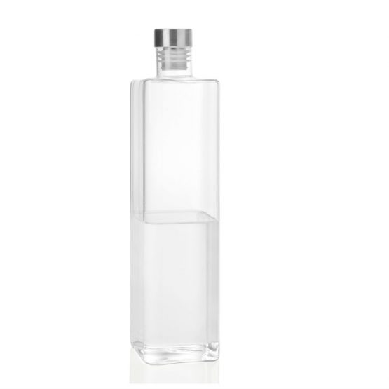 Imagen de la botella de vidrio rectangular con tapón 1.5L