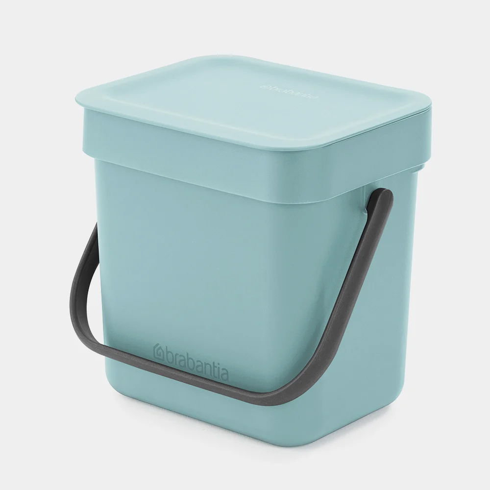 Brabantia Cubo de la basura Sort & Go (6 l, Verde, Plástico)