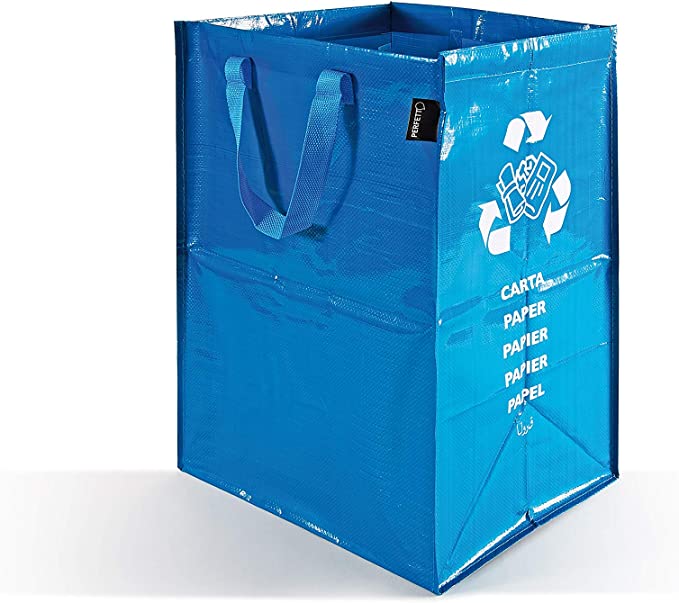 cuenta Pef Tranquilidad de espíritu Bolsa reciclaje azul 30*38*55 cm - Orden en casa
