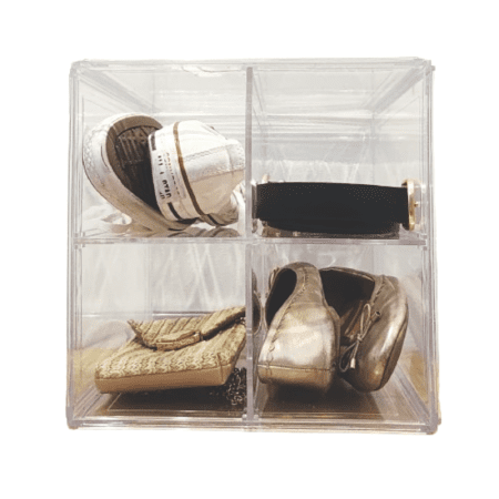 Caja metacrilato Clarity apilable zapatos/bolsos