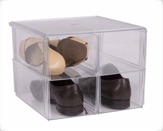 Caja zapatos 2 compartimentos Clarity