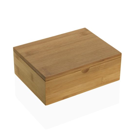 caja de té de bambú