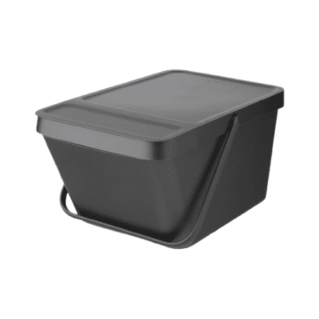 Cubo apilable Sort & Go 20L gris oscuro