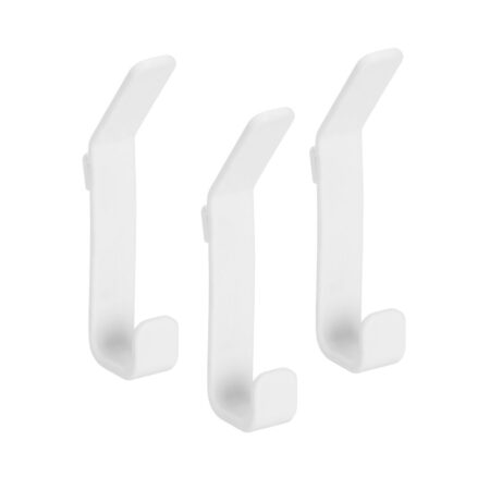 Pack 3 percheros dobles blancos