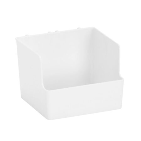 Caja alta para raíl de ayuda blanca
