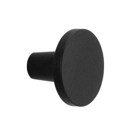Pomo plano negro mate