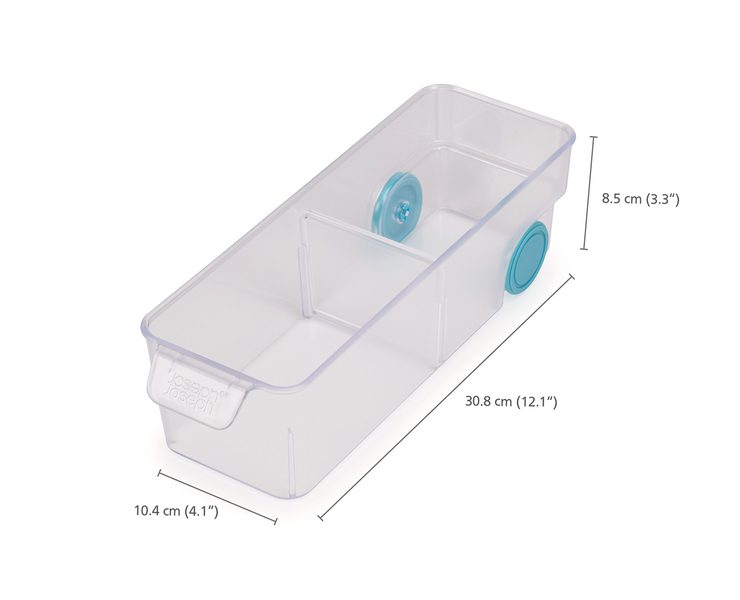 Recipiente compacto para nevera con ruedas