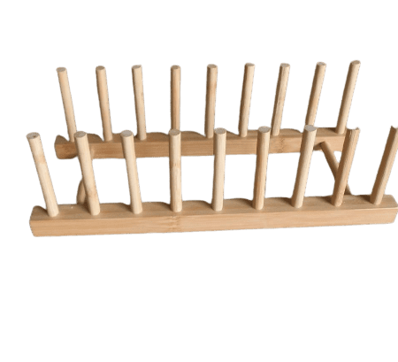 Organizador de platos y sartenes bambú