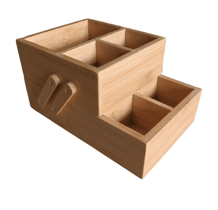 Caja organizadora bambú