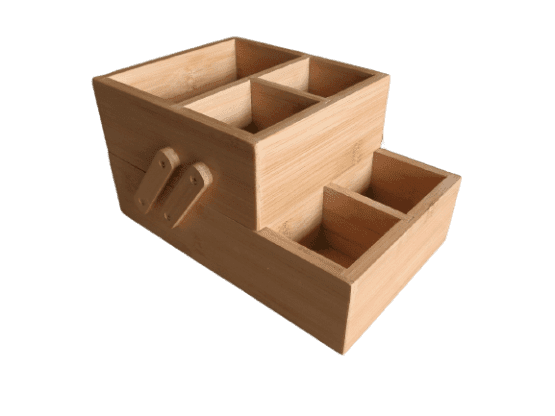 Caja organizadora bambú