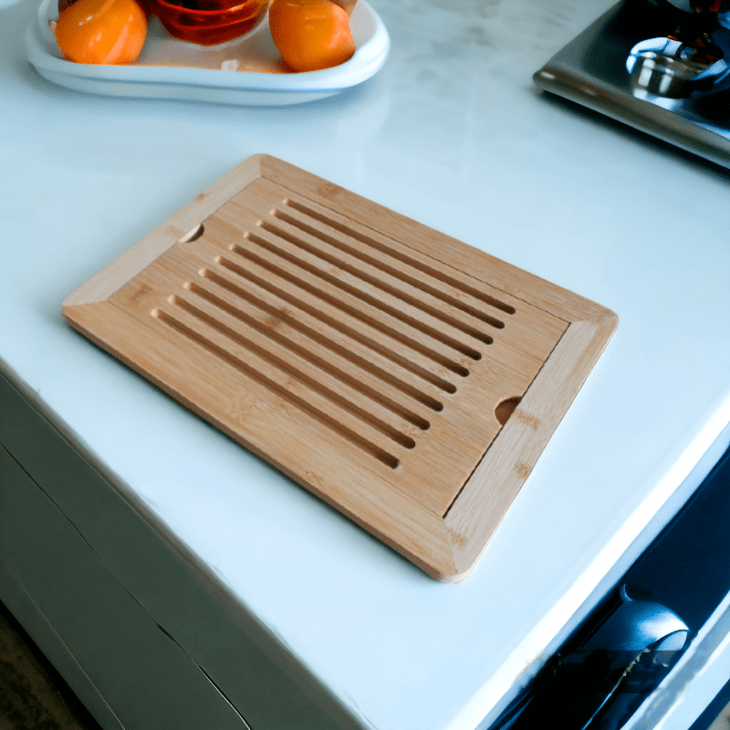 Tabla para cortar pan bambú 38*25*1,8 cm - Orden en casa