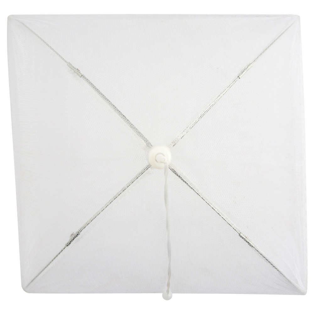 Campana mosquitera para alimentos blanca